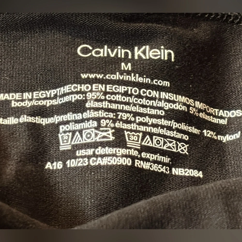 7 pairs medium Calvin Klein Black Boxer Briefs Stretchy Elastic Waistband no box